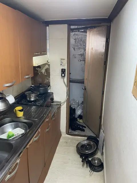 유품정리 · 보일러실 작업 전 현장 사진